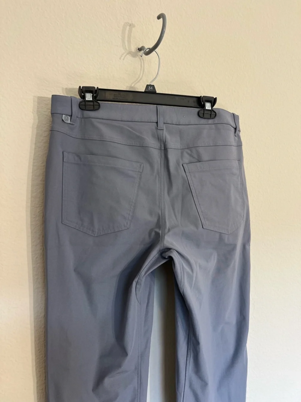 Lululemon ABC classic fit 5 pocket pant asphalt grey 34 waist casual travel